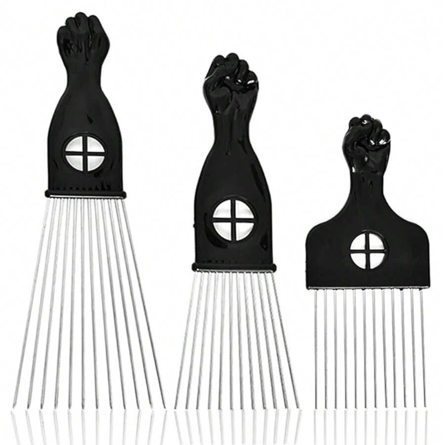 Combs - 3 Pack Metal Hair Comb - View 1