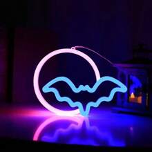 1 pièce Enseigne au néon tête de vache rose 11x10x0,7 po environ 28x25,5x1,8 cm Lumière décorative à LED, alimentée par batterie ou USB (flamme, nuage, éclair, pont arc-en-ciel) Lumière néon pour bureau ou décoration murale, toile de fond pour diffusion en direct d'influenceur, convient pour la chambre, la maison, les fêtes, les anniversaires, les demandes en mariage, la Saint-Valentin, la Fête des mères, la décoration de Noël