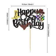 Western Cowboy Themed Cake Toppers Decoration Set - Cowboy Hat, Boots, Guns Design Cake Decorations - Multicolor - View 9