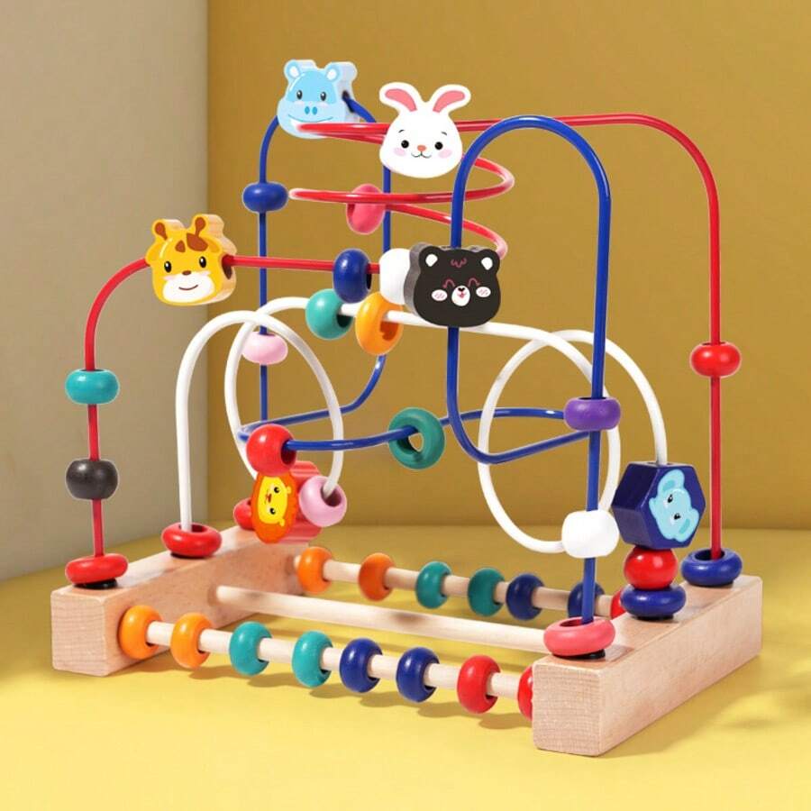 Juego de bloques de construcción educativos multifuncionales con cuentas, adecuado para niños de 3+ años, niños y niñas, ideal para educación temprana, excelente regalo para días festivos - Rosario - Ver 1