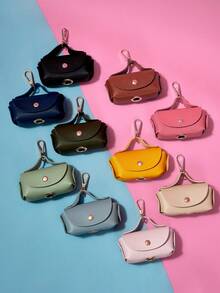 PETSIN Przenośny skórzany dozownik woreczków na psie odchody / uchwyt na odpady dla zwierząt, wielokolorowy do użytku transgranicznego - Wielokolorowe - Zobacz 1