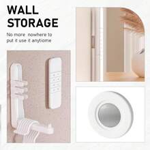 8 piezas Soporte magnético para control remoto - Organizador de control remoto, montaje flotante en pared, instalación sin agujeros, colgador de pared de silicona para control remoto, estantería para TV y herramientas