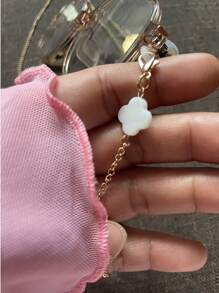 1/3 Peças Corrente de Óculos de Moda de Metal, Vários Estilos Incluindo Camelia, Trevo, Contas Pretas Elegantes, Estrela do Mar e Concha, Correntes de Óculos para Mulheres, Correntes Antiderrapantes e Cordões para Óculos de Leitura, Adequados para Viagens, Férias, Decoração de Óculos de Sol, Acessórios de Óculos, Ideal para Presentes de Aniversário, Festas, Feriados, Presente do Dia dos Namorados, Etc.