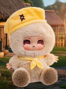 可爱狼人杀游戏乙烯脸毛绒玩具彩色娃娃流行毛绒玩具儿童创意礼物挂包，女巫，猎人