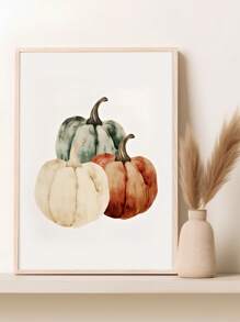 1pc, Canvas Hanging Picture, Framed Art Decoration, Ready To Hang, Wall Arts, Posters, Wall Art With Frame, Orange "Hello Fall", Wall Art, Autumn Leaves Prints, Modern Fall Decor, Pumpkin Decor, Fall Quotes Posters, Fall, Maple Leaf Decoration Posters, Halloween, Halloween Fall Decor, Room Decor, Dorm Decor ,Halloween Decor Home Decor