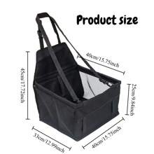 1pc Pet Carrier Backpack, Pet Travel Safety Seat For Car