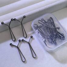 4pcs Invisible Waist Cincher Metal Clips - Adjustable, Fashion Accessory For Jeans And Apparel, U-Shape Scarf Clips To Prevent Wardrobe Malfunction, Easy To Use, Comfortable, Multipurpose - Shirt Sleeve Fastener, T-Shirt Hem Fixer, Non-Damaging, Reusable, Suitable For Casual, Commute, Date, Travel, School