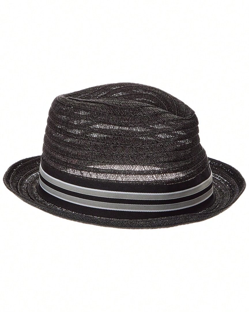 Sombrero de paja Triby de tejido abierto y plegable de Bruno Magli - Negro - Ver 1