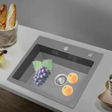 YUNRUX Kitchen Sinks - Grey - View 2