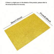 一包10张A4尺寸的亮面海绵纸，闪光纸，金粉泡泡纸，创意手工纸，手工海绵纸，适用于DIY剪贴簿、手工艺品、节日贺卡等。