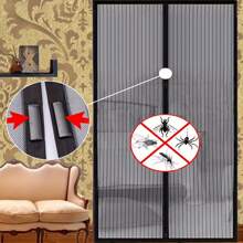 Easy Install Magnetic Screen Door - Prevents Insect Invasion, Draws In Fresh Air | Self-Sealing, Heavy Duty Mesh Curtain Suitable For All Seasons | Perfect For Bedroom And Home Decor, Hands-Free, Partitions