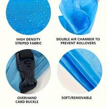 1 Stück super bequemer aufblasbarer Lounger Sofa - tragbarer faltbarer Einzelpersonen Outdoor Freizeitstuhl, Mehrfarboptionen, leicht & langanhaltend, geeignet für Camping, Strand, Pool Entspannung, aufblasbarer Sitz, stabile Konstruktion - Weihnachtsgeschenk