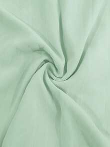 Elegantes Kleid mit V-Ausschnitt, Volantärmeln und Chiffon, mit Trompetenärmeln - Hellgrün, geeignet für Erwachsene festliche Anlässe, formelles Partykleid mit Chiffon-Volantärmeln