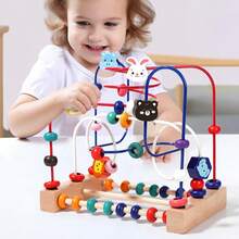 Juego de bloques de construcción educativos multifuncionales con cuentas, adecuado para niños de 3+ años, niños y niñas, ideal para educación temprana, excelente regalo para días festivos - Rosario - Ver 8