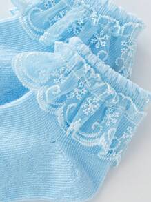 6 Pairs Baby/Toddler Ruched Princess Festival Socks