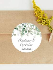 Custom Labels - Personalized Sticker Labels Roll For Party, Wedding, Engagement, Special Memory, Birthday, Packaging Logo,Wedding Stickers, Personalized Wedding, Favor Labels Thank You Stickers, Custom Labels, Personalised Wedding Stickers, Round Favor Sticker School Supplies,Back To School - Multicolor - View 18