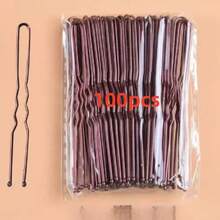 100 Stücke/50 Stücke/30 Stücke/20 Stücke Damen einfache Mode Straßenmode niedlich elegant praktisch Legierung 6cm/2,36 Zoll schwarz/braun/gold Metall U-förmige Haarklammern geeignet für Damen Alltagsfrisur Dekoration Bad Sport Haarklammern, Haarspangen, Haarclips, Haarzubehör - Verschiedenfarbig - Übersicht 12