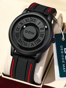 DOM Men's Watch, Mirrorless Magnetic Levitation Magnetic Steel Ball Quartz Waterproof Fashionable Personalized Men's Watch, Suitable As Christmas Gift For Family And Friends - Shape - View 24