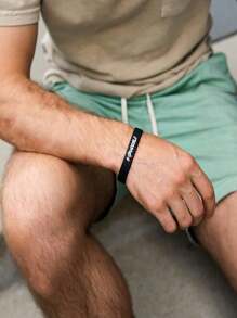 5 Pieces Fashionable And Individual Motivational Sports Bracelets, Suitable For Boys/Girls. These Are Wristbands Made Of Sports Silicone With A Motivational Meaning.