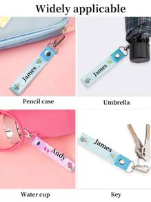 Custom PU Leather Keychain,Personalized Keyring Gift For Back To School Gifts For Kids,Boy Girl Valentine's Day Gifts Unique Gift For Boyfriend Girlfriend Husband Wife Her/Him, Ideal For Birthdays, Anniversaries, Valentine's Day,Children's School Bag Decorations