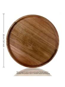 1pc Rosewood Wave Edged Serving Tray, Creative Decorative Tray For Coffee Table, Fruit Tray, Kitchen Utensils, Suitable For Entertaining Guests, Also Can Be Used As Decorative Tray, Tabletop Decor Tray, Decorative Tray, Center Piece Tray, Jewelry Tray, Cosmetic Tray, Birthday Display Stand, Wedding Candy Tray, Cupcake Tray, Suitable For Birthday