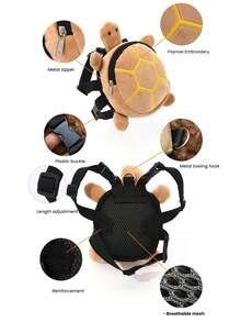 1pc Turtle Shaped Pet Dog Backpack, Cat Dog Carrying Bag For Outdoor, Turtle Snack Chihuahua Medium Small Dog Travel Bag (4 Color Options), Advertising Gift, Promotional Gift, Welfare Gift, Public Relations Gift - Multicolor - View 2