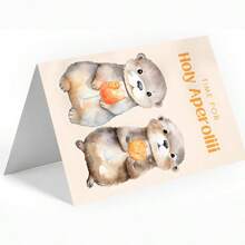 Otter Holy Aperoli Card, Aperol Spritz Card, Funny Card For Girlfriends And Friends With Cute Otter Motif, Best Friend Gift