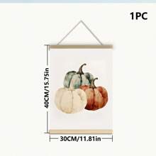 1pc, Canvas Hanging Picture, Framed Art Decoration, Ready To Hang, Wall Arts, Posters, Wall Art With Frame, Orange "Hello Fall", Wall Art, Autumn Leaves Prints, Modern Fall Decor, Pumpkin Decor, Fall Quotes Posters, Fall, Maple Leaf Decoration Posters, Halloween, Halloween Fall Decor, Room Decor, Dorm Decor ,Halloween Decor Home Decor