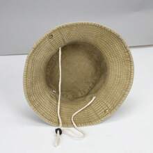 1 pièce Chapeau de seau protecteur contre le soleil pour homme, chapeau de cowboy à large bord anti-UV pour la randonnée et la pêche. Chapeau d'été adapté aux activités de plein air estivales comme la randonnée et la pêche