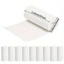 Thermal Paper Till Rolls 57 X 25 For Mini Thermal Printer Cash Register POS Receipt Inkl Print Black And White Paper Corel 10 Rolls