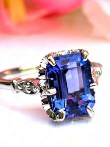 Luxury Elegant Engagement Ring,Unique Rings Jewelry For Women Bridal Ring Anniversary Gift For Her(No Box )