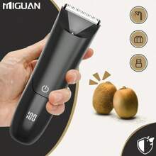 Recortadora corporal para hombres, afeitadora eléctrica, recortadora eléctrica de ingles y pelo, afeitadora y recortadora de higiene masculina con cuchillas de cerámica, capacidad de batería de 500mAh para todo el Body