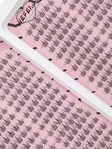 384 Clusters Of Natural Eyelashes, Large Capacity False Eyelashes, Slouchy Trilogy, Novice Simulation, Super Soft Mixing - D - View 6