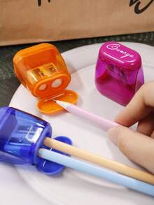 Personalized Name Colored Manual Pencil Sharpener, Multi-Functional Portable Letter Sharpener For Kids School Office, Back To School - Style a - View 7