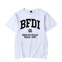 BREATHABLE SUMMER Comfortable Summer Jacknjellify BFDI Battle For Dream Island Vintage 90s T-Shirt Short SLEEsve Trendssy T Shirt Harajuku Tops Loose UniSexs Camiseta - 白色 - 查看 1