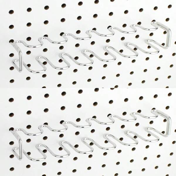 Right Arrange Pegboard Tool Organizer, 1-Pack - Screwdriver Holder And/Or Pliers Rack Accessory - Hooks To Any Peg Board - Pegboard Organization Accessory For Workbench, Garage, Tool Shed, Craft Room