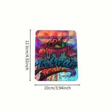 20/50pcs Reusable Polyester Ziplock Storage Bags, Waterproof & Odor Proof Self-Seal Pouches, Packaging Bags - Mixing Colors - View 2