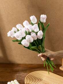3/1 Stück künstliche Tulpe, PU-Tulpe, feuchtigkeitsspendende künstliche Tulpen für Fotografie, Dekoration, Haus, Garten, Hochzeit, Party, Muttertag, Ostern, Geburtstag, Frühling und Sommer, Heim, Schlafzimmer, Vase, künstliche Blumen, Outdoor Gartendekoration, Hochzeitsartikel, Partyzubehör