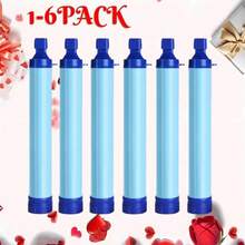 Outdoor Water Filter, Straw Water Filter, Emergency Survival Water Purifier For Prepper Emergency Equipment Hiking Camping, Christmas Gift, Straw Filter, Outdoor Activities Products - Army Green - View 3