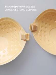 زوج/زوجان من حمالات الصدر اللاصقة بدون أشرطة ذات قطع منخفض للرفع والتثبيت الذاتي، حمالة صدر خفية بدون ظهر