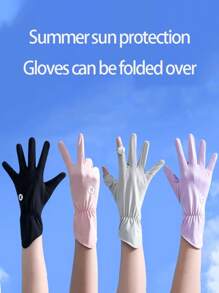 Summer Sunscreen Gloves, Multi-Color Options, Women & Men's UV Protection Sleeves, Unisex Youth Sunscreen Gloves, School & Halloween Accessories