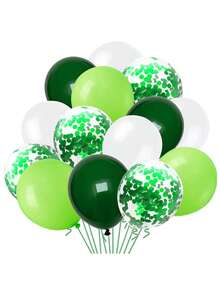 40 件绿色气球套装，金属和印花动物气球，适用于丛林动物园主题生日派对装饰、迎婴派对礼物、返校情人节 - 彩色 - 查看 4