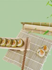 1/2PCS Sushi Rolling Pad Bamboo Seaweed Sushi Drum Handmade Sushi Making Tool Set
