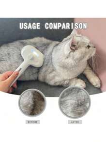 1 Peça Escova a Vapor para Gato, Escova 3 em 1 para Gatos para Remoção de Pelos e Tosa, Escova com Água para Gatos e Cachorros, Pente para Remoção de Pelos de Animais de Estimação de Pelo Curto e Longo, Escova Slicker de Autolimpeza com Botão de Liberação, Escova a Vapor para Gato/Cachorro, Escova de Banho para Gato, Escova a Vapor para Animais de Estimação, Escova para Gato com Água - Spray para Pelos de Animais de Estimação