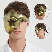 1pc Vintage Prince Masquerade Half Mask, Suitable For Cosplay Party, Couple Accessories - Multicolor - View 10
