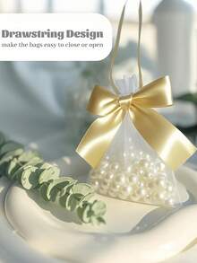 20 chiếc/10 chiếc/1 chiếc túi vải organza hình bướm, túi vải organza hình bướm màu vàng, kích thước 3.9x4.7 inch, túi dây rút họa tiết hoa hồng, túi quà cưới, túi quà tiệc, túi tiệc màu xanh lá cây, đồ dùng Halloween, đồ trang trí Halloween, đồ trang trí Giáng sinh, túi đựng quà Giáng sinh, đồ dùng tiệc Giáng sinh - Nhiều màu - Xem 3
