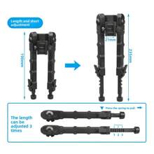 1 pieza Estabilizador de aleación de aluminio para caza al aire libre, adecuado para apuntar V9 con soporte telescópico, montaje QD de 20-21mm para bípode de caza