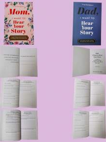 1pc Blue Cover Dad, I Want To Hear Your Story. As A Father's Day Gift Notepad Back To School