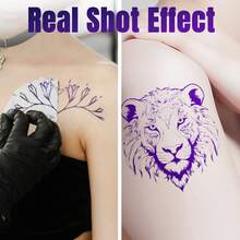 JC TATTOO - Gel de transferencia de tatuaje de 120 ml (4,23 onzas) / 250 ml (8,46 onzas), crema de transferencia de tatuaje, gel de plantilla de tatuaje, operación simple y eficiente, suave y sedoso, fácil de aplicar, la transferencia es precisa y clara, el estilo rápido no se mancha fácilmente, fórmulas a base de plantas, suave y no irritante, portátil, accesorios de tatuaje, imprescindible para artistas de tatuajes, ¡un buen regalo! - Multicolor - Ver 4