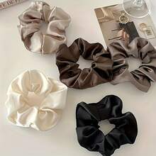 5 Elegant Silk Hair Ties - Perfect Party And Festival Hair Accessories - 5 chiếc - Nhiều màu - Xem 2